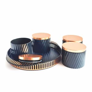 CARBON 4 JAR SET WITH TRAY